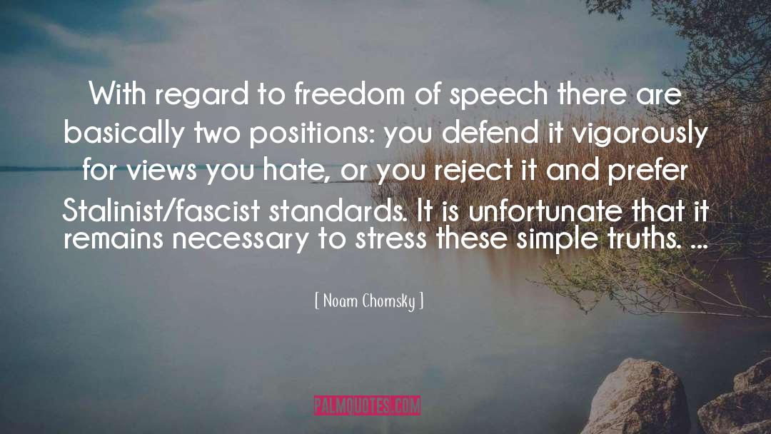 Freedom Of Speech And Expression quotes by Noam Chomsky
