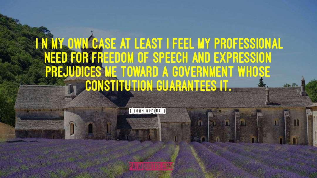 Freedom Of Speech And Expression quotes by John Updike