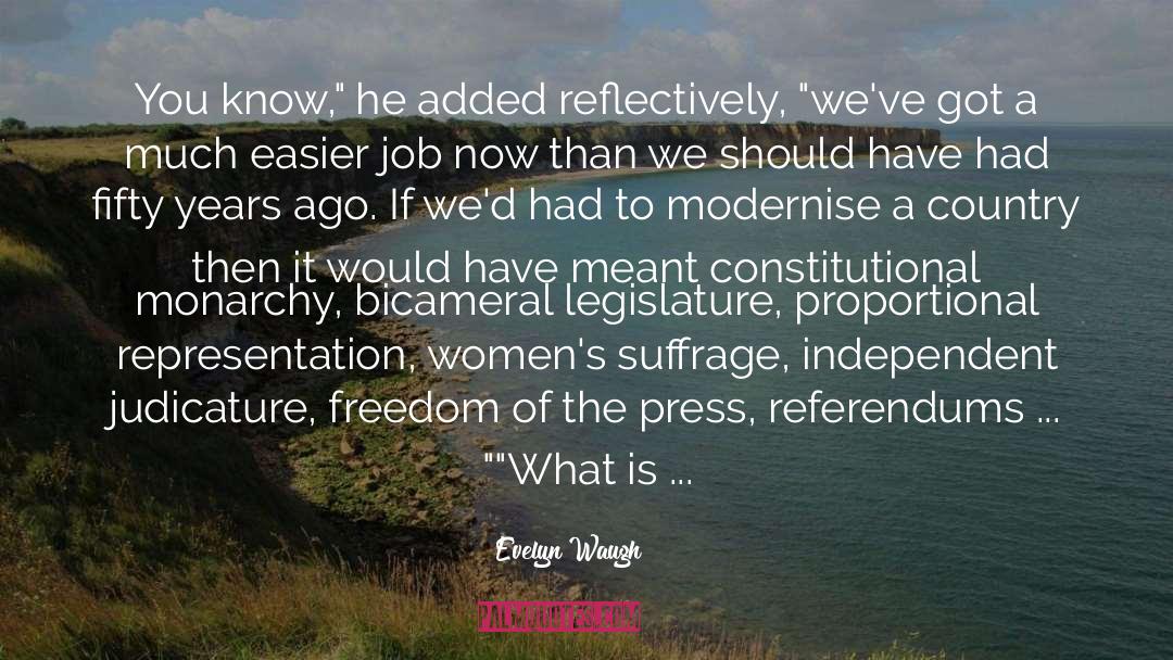 Freedom Of The Press quotes by Evelyn Waugh