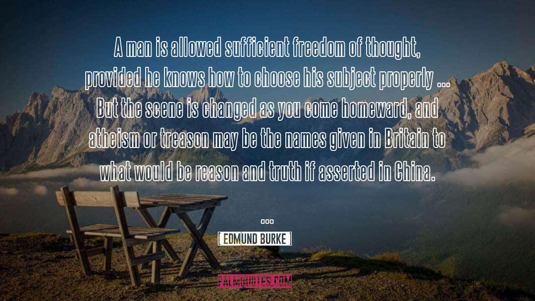 Freedom Of Thought quotes by Edmund Burke