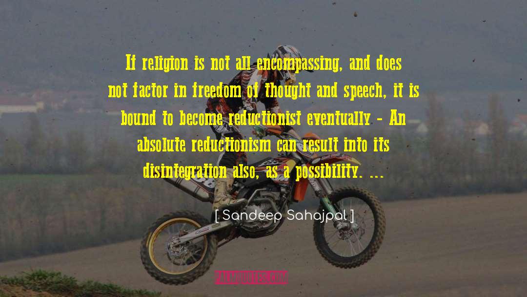 Freedom Of Thought quotes by Sandeep Sahajpal
