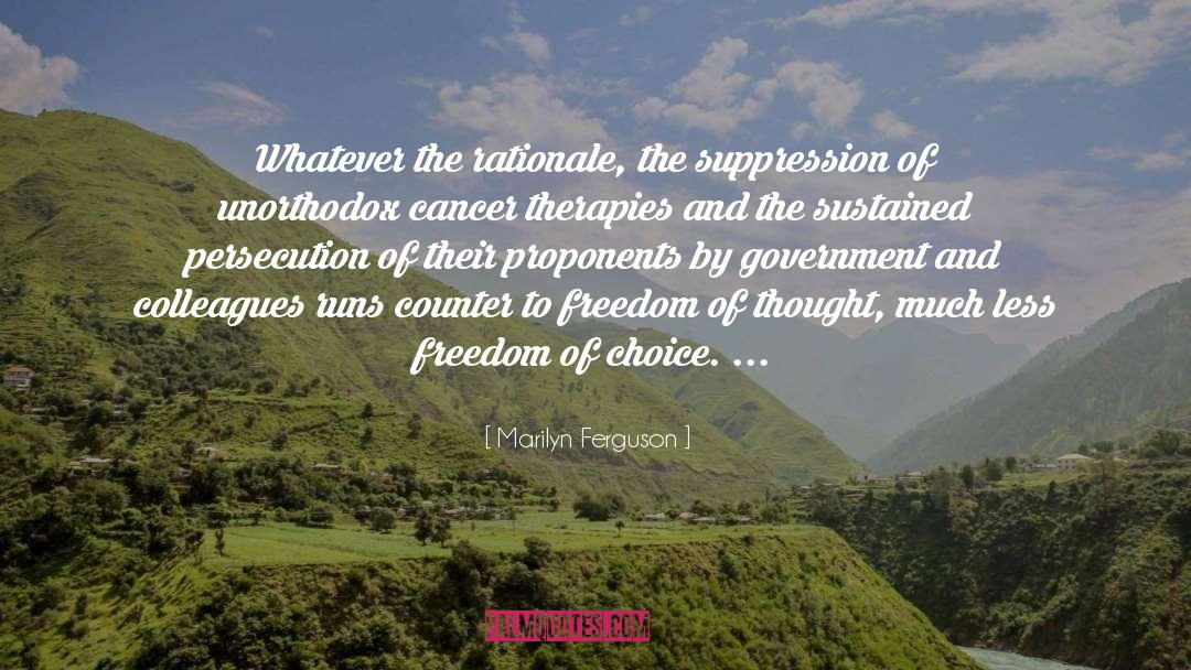 Freedom Of Thought quotes by Marilyn Ferguson