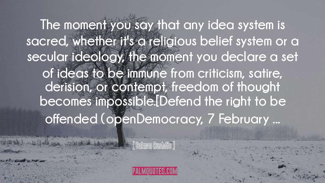 Freedom Of Thought quotes by Salman Rushdie