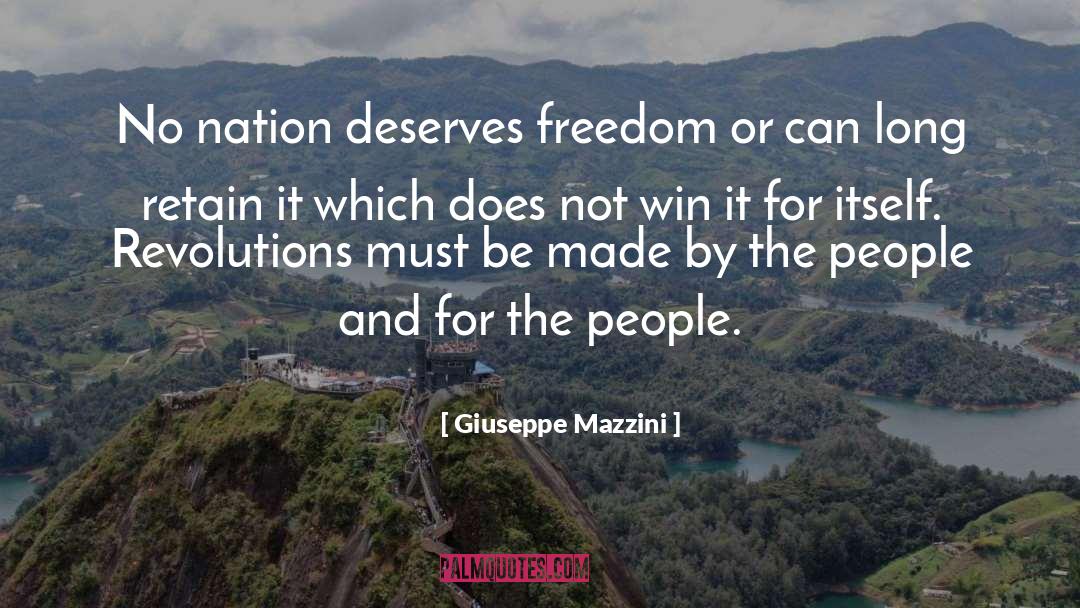 Freedom quotes by Giuseppe Mazzini