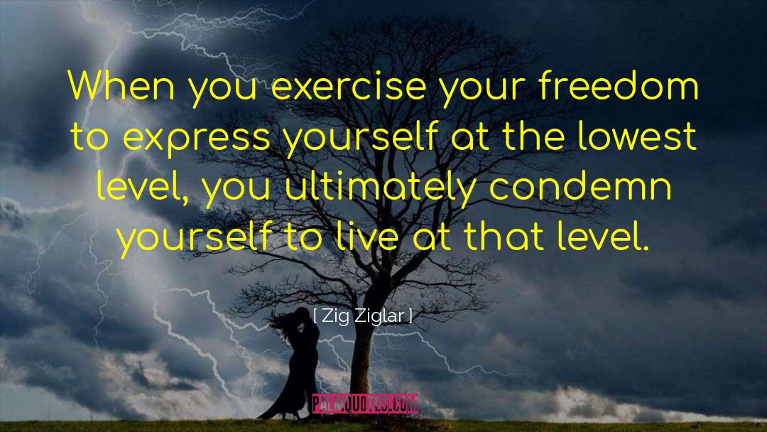 Freedom To Express quotes by Zig Ziglar