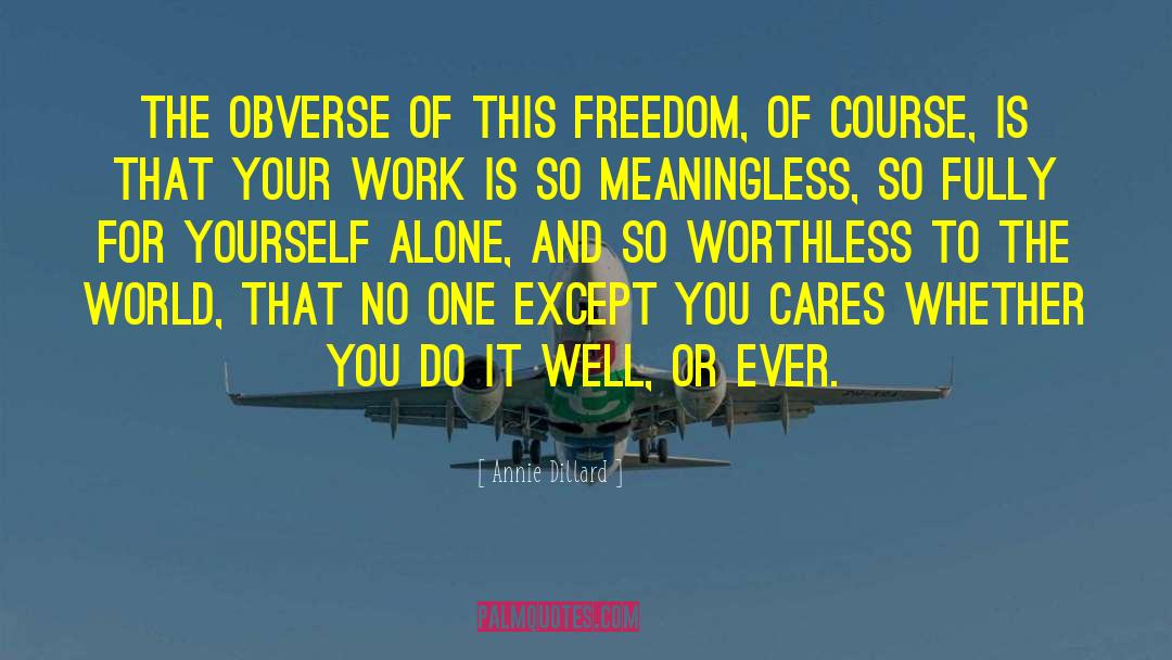 Freedom To Soar quotes by Annie Dillard