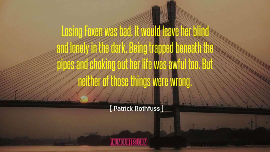 Freedom Trapped Lonely Reckless quotes by Patrick Rothfuss