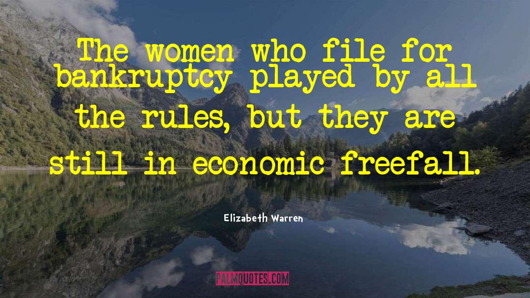 Freefall quotes by Elizabeth Warren