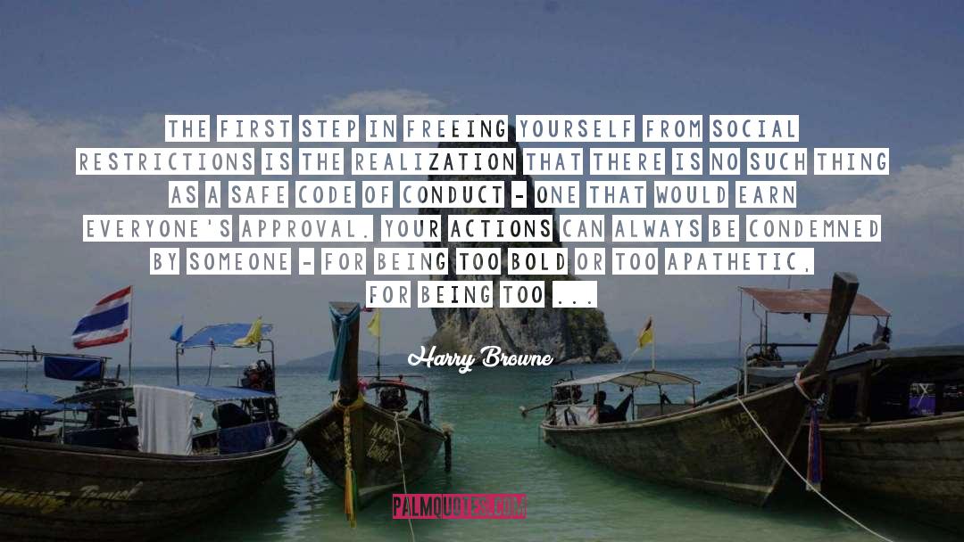 Freeing Yourself From The Past quotes by Harry Browne