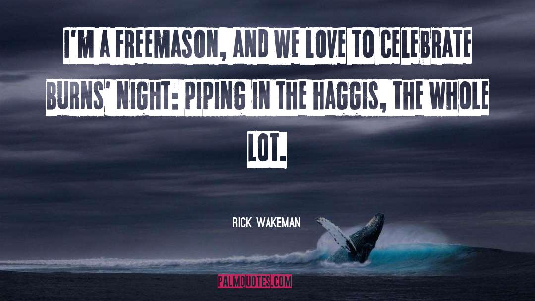Freemason quotes by Rick Wakeman
