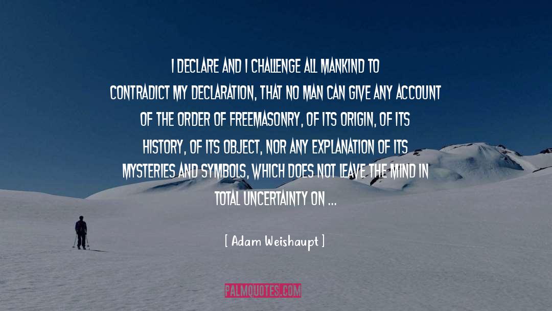 Freemasonry quotes by Adam Weishaupt