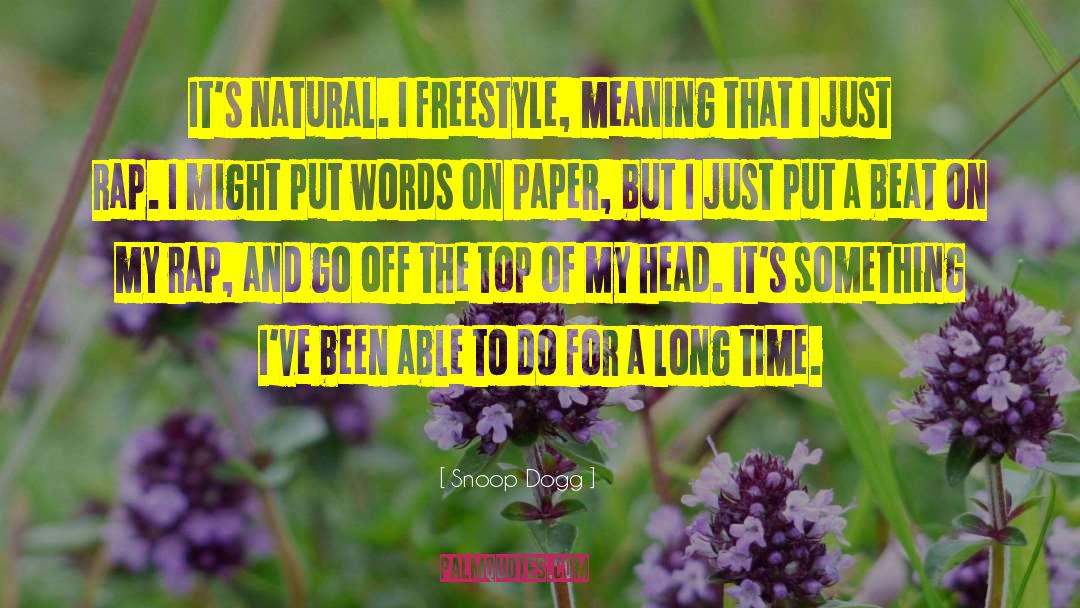 Freestyle quotes by Snoop Dogg