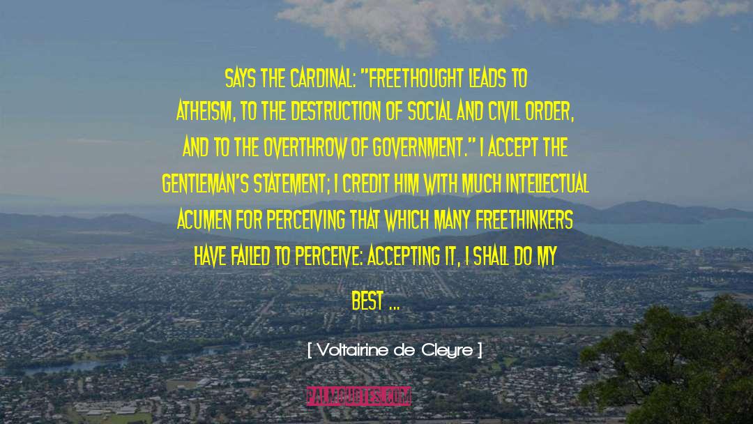 Freethought quotes by Voltairine De Cleyre