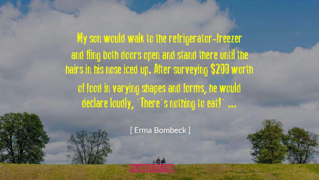 Freezer quotes by Erma Bombeck