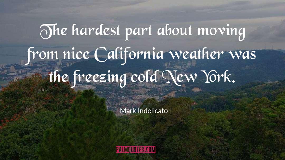 Freezing Cold quotes by Mark Indelicato