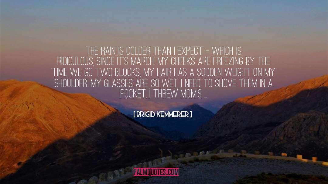 Freezing quotes by Brigid Kemmerer