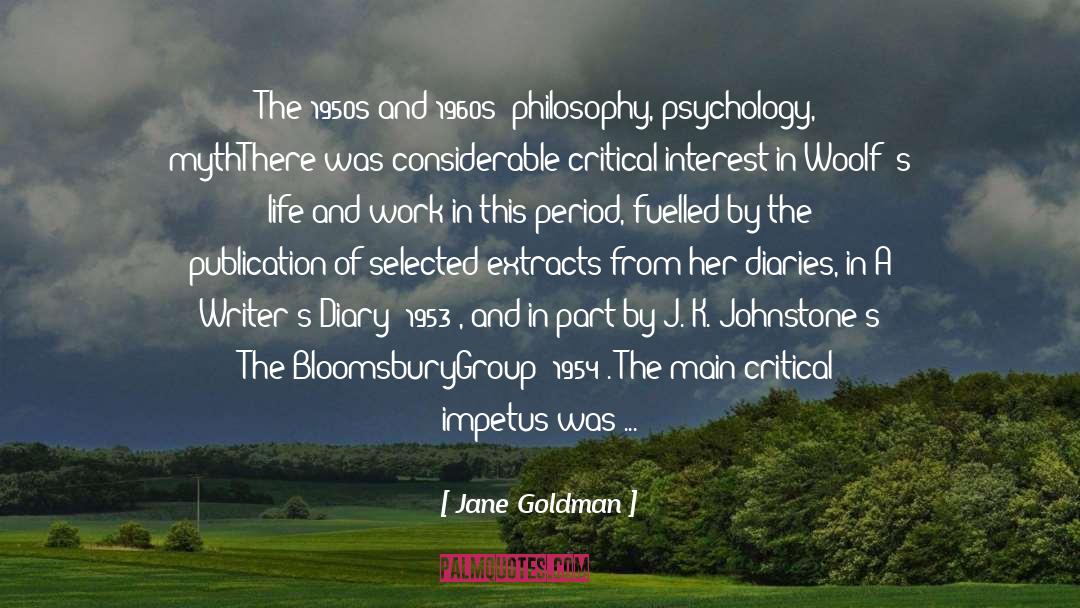 Freia Aesthetics quotes by Jane Goldman