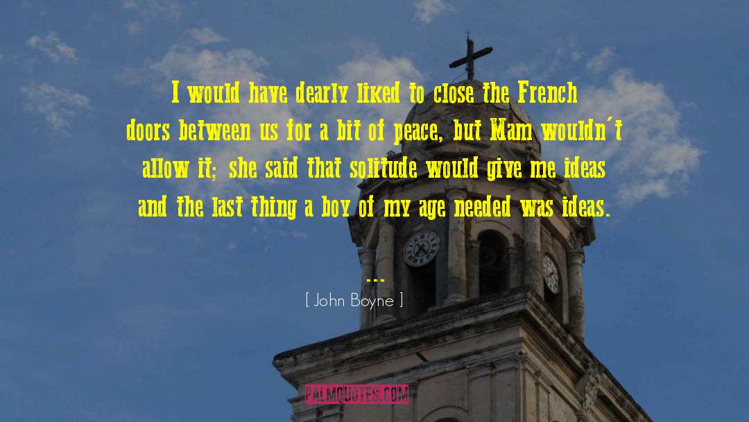 French Gastronomy quotes by John Boyne