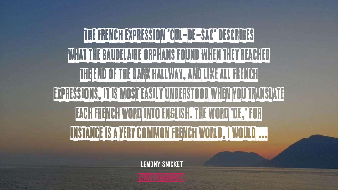 French Word quotes by Lemony Snicket