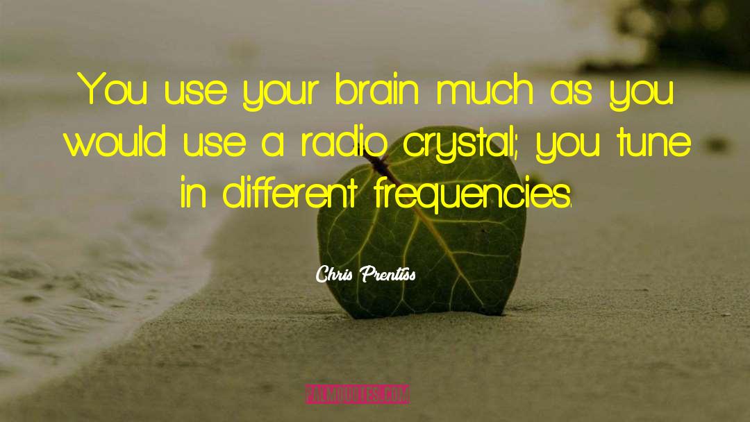 Frequencies quotes by Chris Prentiss