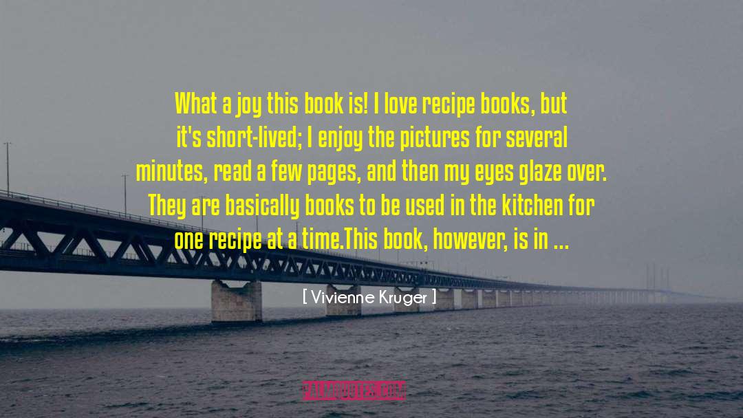 Fresh Cuisine Recipe Book quotes by Vivienne Kruger