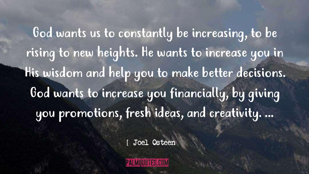 Fresh Ideas quotes by Joel Osteen