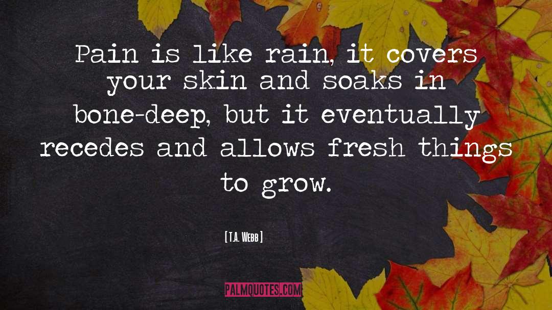 Fresh Ingredients quotes by T.A. Webb