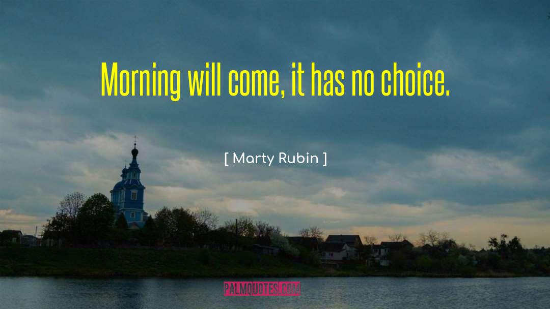 Fresh Morning quotes by Marty Rubin