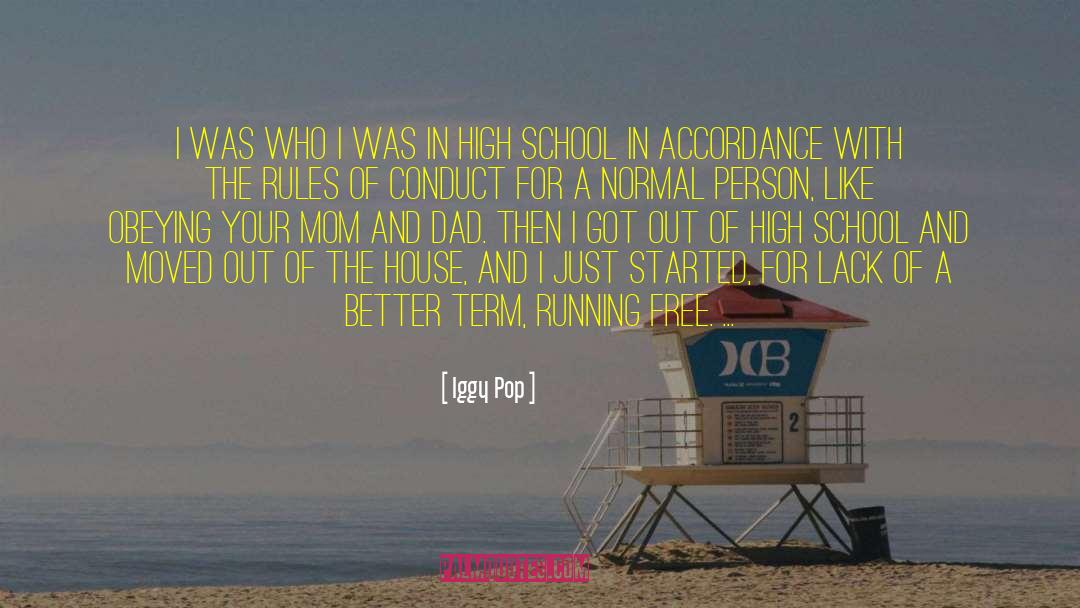Freshman In High School quotes by Iggy Pop