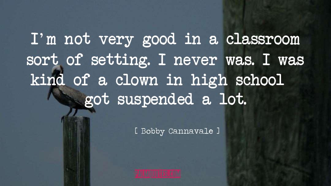 Freshman In High School quotes by Bobby Cannavale