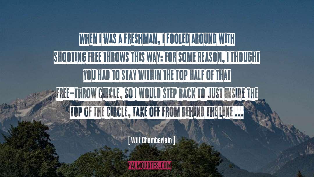 Freshman quotes by Wilt Chamberlain