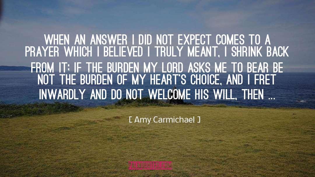Fret quotes by Amy Carmichael