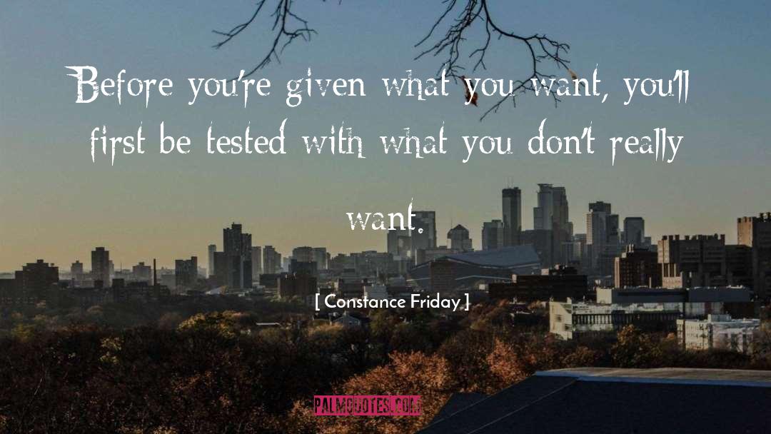 Friday quotes by Constance Friday