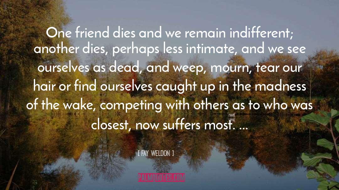 Friend Dies quotes by Fay Weldon