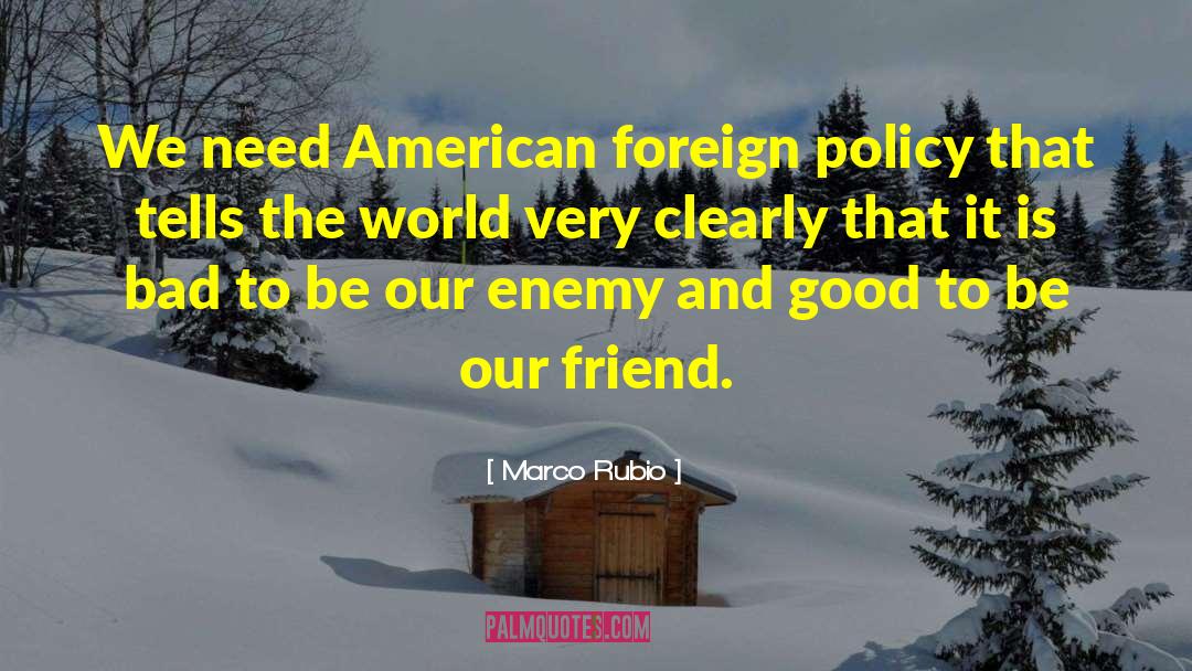 Friend Enemy quotes by Marco Rubio