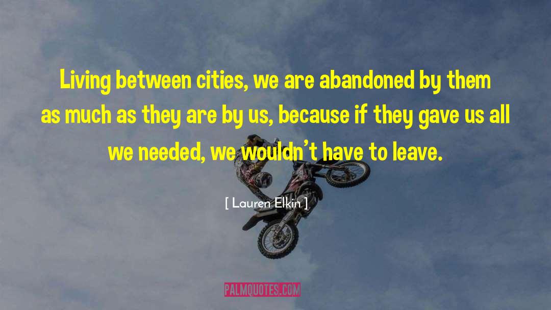 Friend Leaving City quotes by Lauren Elkin