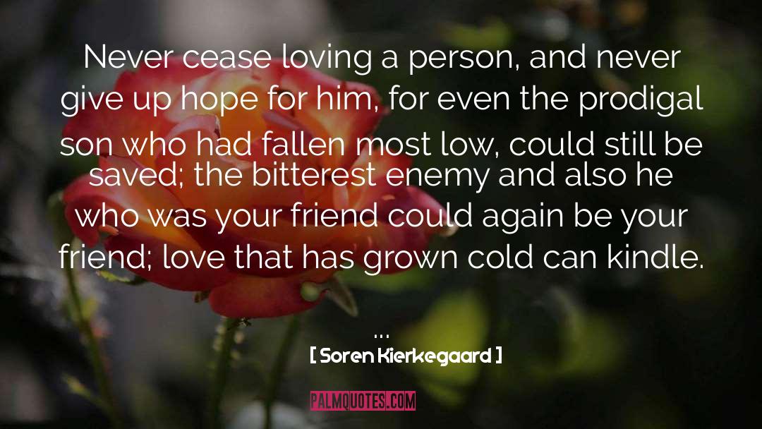 Friend Love quotes by Soren Kierkegaard