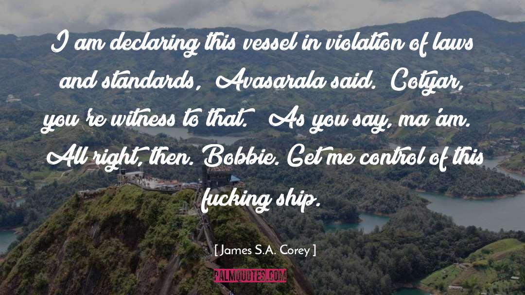 Friend Ship quotes by James S.A. Corey