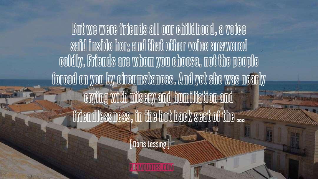 Friendlessness quotes by Doris Lessing