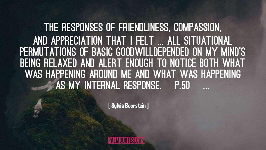 Friendliness quotes by Sylvia Boorstein