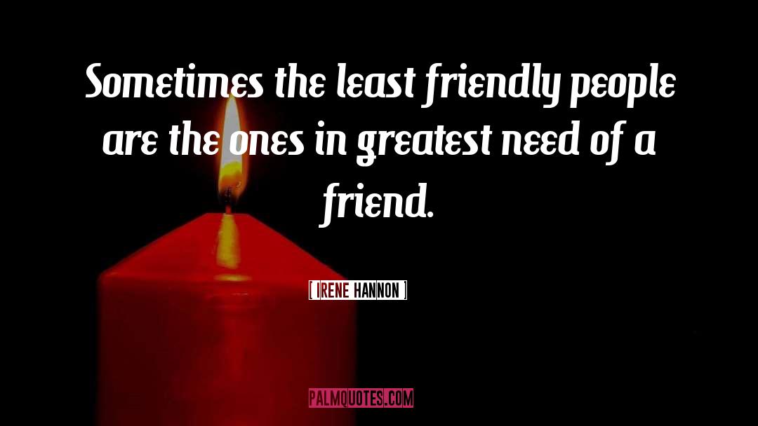 Friendly People quotes by Irene Hannon