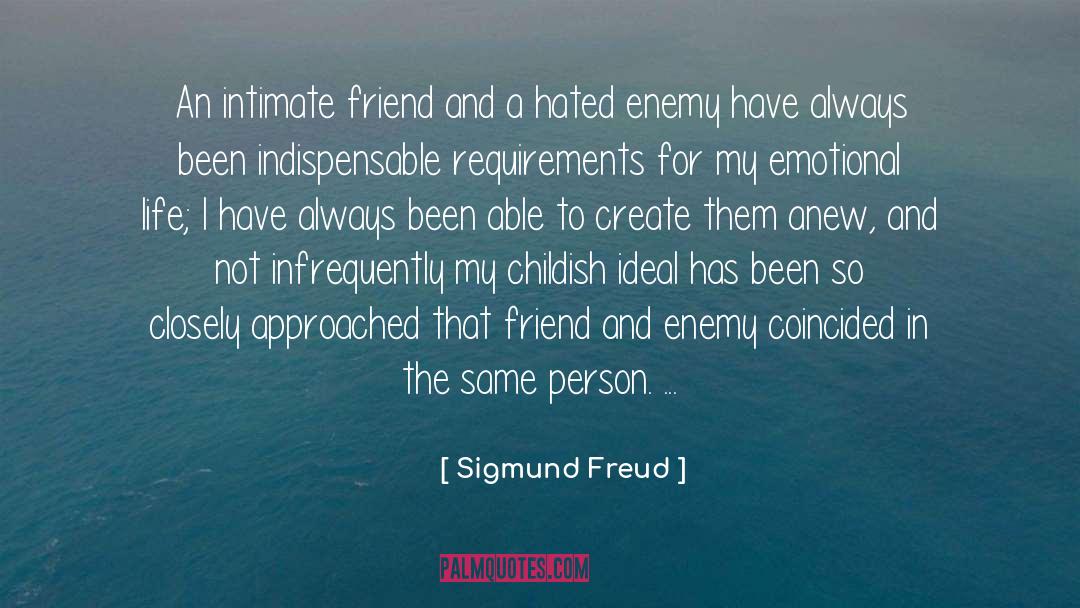 Friends And Enemies quotes by Sigmund Freud