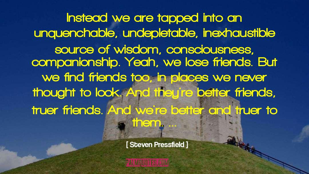 Friends Be Your Own Windkeeper quotes by Steven Pressfield