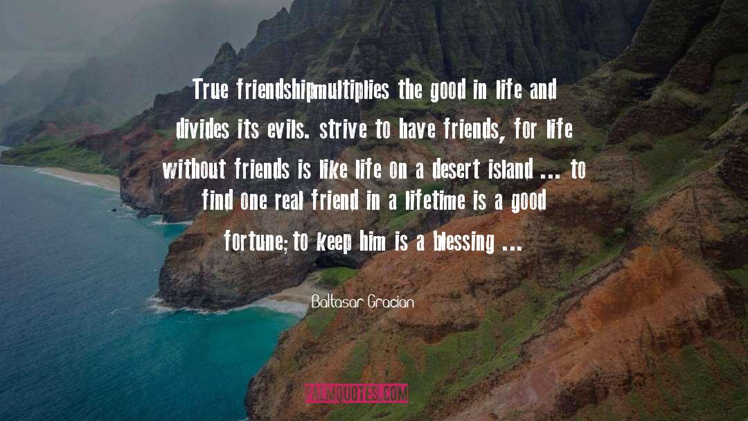 Friends For Christmas quotes by Baltasar Gracian