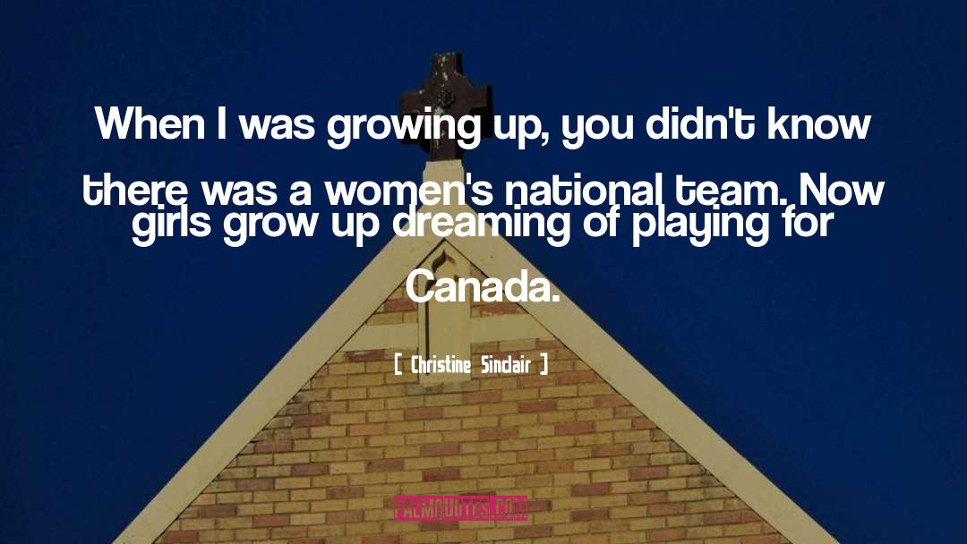 Friends Growing Up quotes by Christine Sinclair