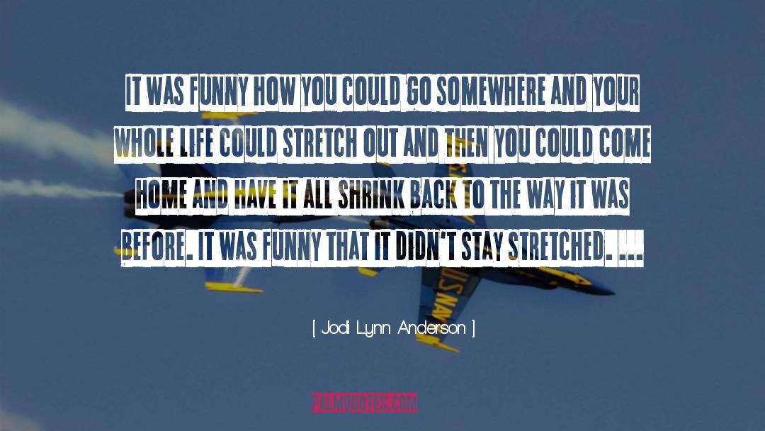 Friends Stay And Go quotes by Jodi Lynn Anderson