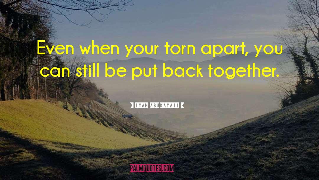 Friends Torn Apart quotes by Iman Abukamail