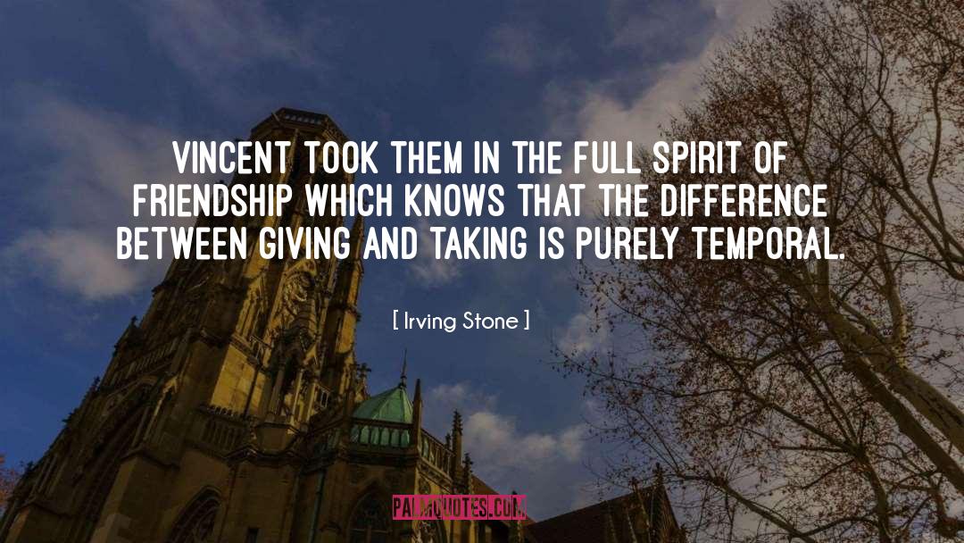 Friendship Blooming quotes by Irving Stone