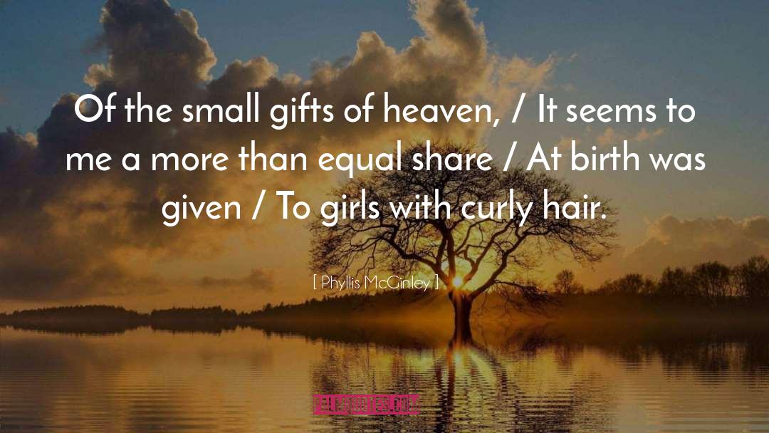 Friendship Curly Hair quotes by Phyllis McGinley