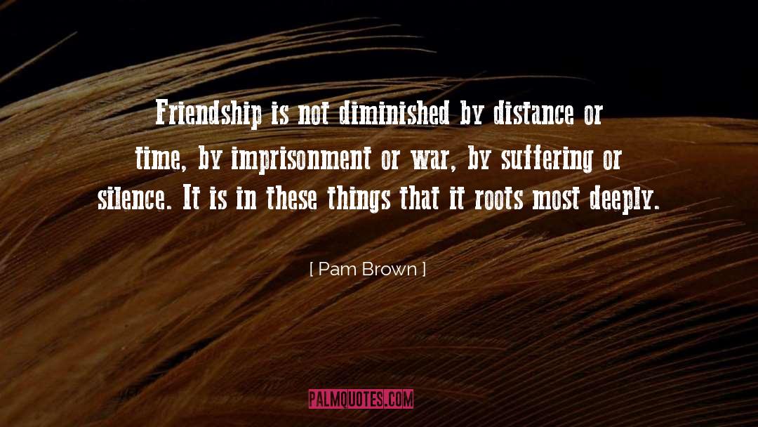 Friendship Distance quotes by Pam Brown